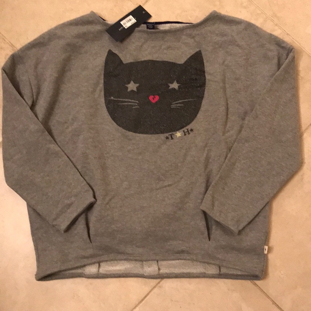 New with Tags Tommy Hilfiger Grey Long Sleeve sweater